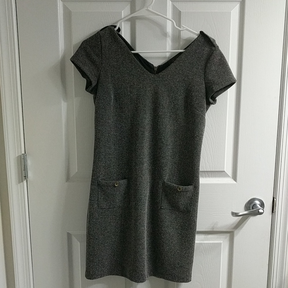The Limited gray mid length dress